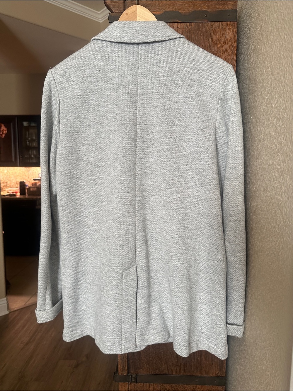 Faherty Inlet Knit Women’s Blazer - Heather Grey - Picture 4 of 5
